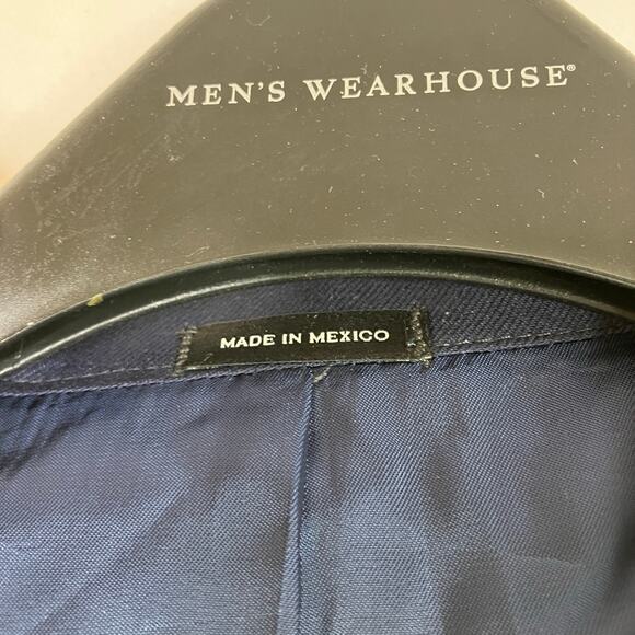 Joseph Abboud | Navy Blue Formal Suit Jacket Mens 44 Short - Picture 5 of 8